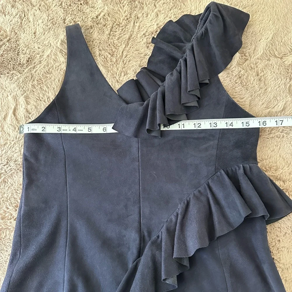 DROMe Suede Ruffle Top - Picture 8 of 15